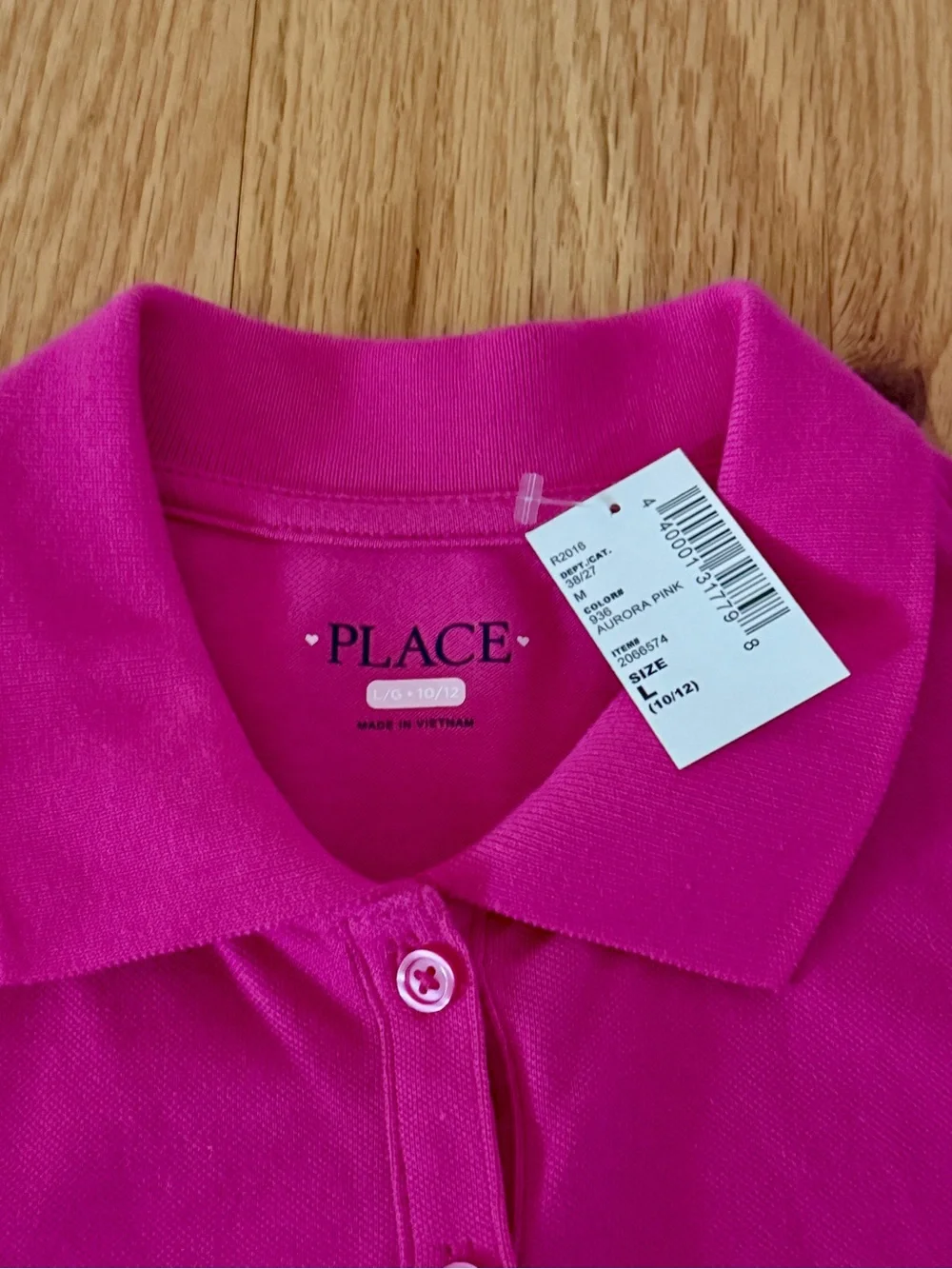 Children’s Place Girls Uniform Soft Pique Polo Dress, Size Large (10/12)